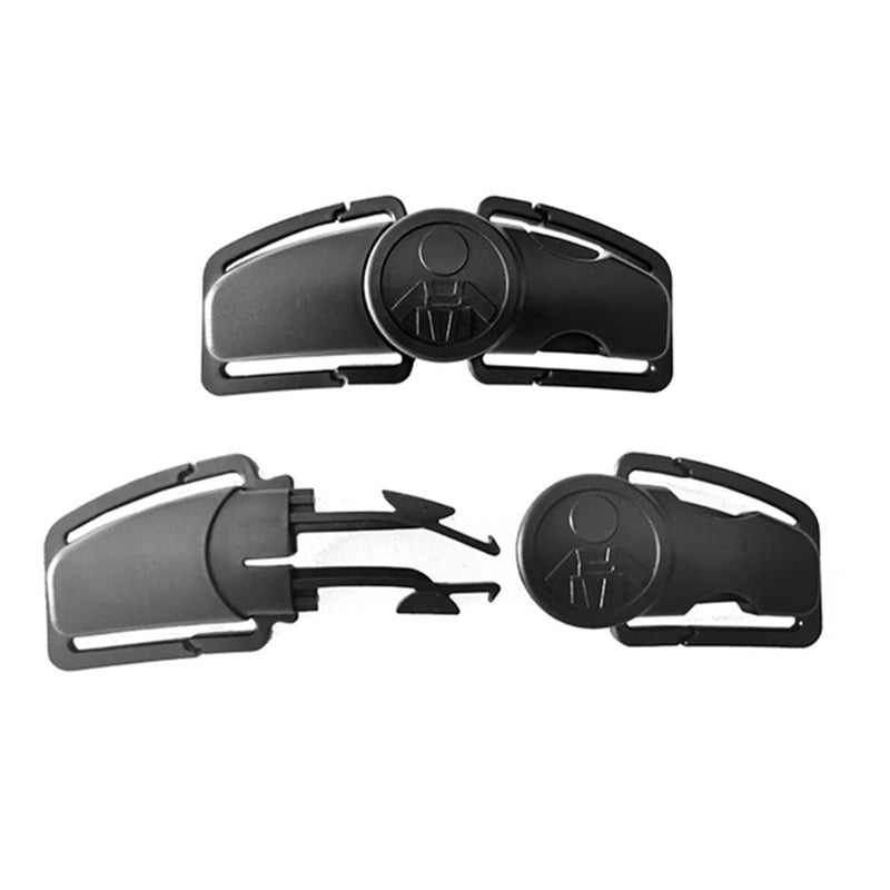 MdouLy Universal Child Car Seat Chest Harness Clip Universal Safer Belt Clip Buckle Lock Stroller Chest Clip Adjustable Guard for Baby and Kids (Black) - Image 4