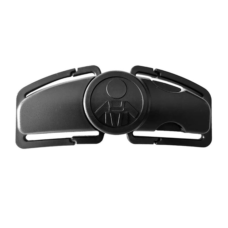 MdouLy Universal Child Car Seat Chest Harness Clip Universal Safer Belt Clip Buckle Lock Stroller Chest Clip Adjustable Guard for Baby and Kids (Black) - Image 1