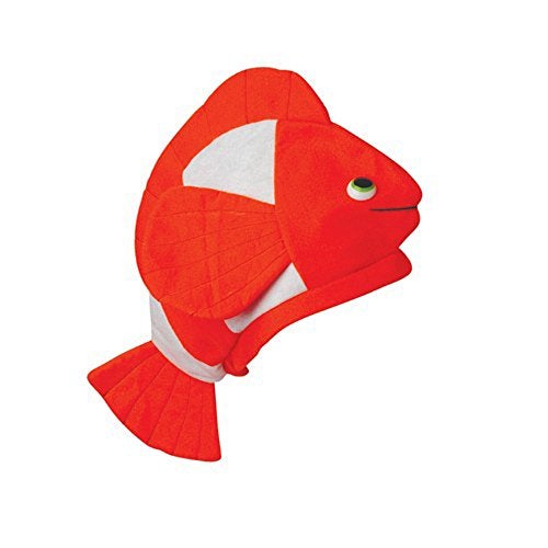 U.S. Toy (H394) Bright Orange Clown Fish Hat - Image 1