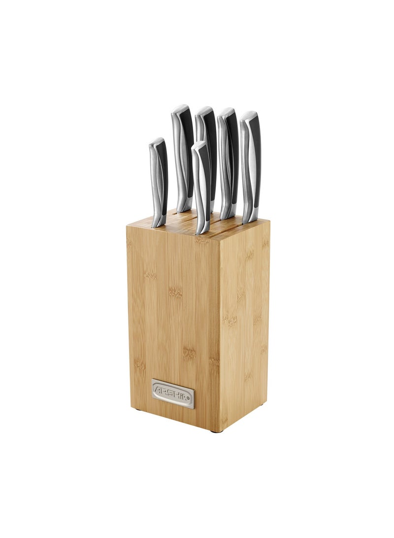 Arshia 7-piece knife set, Arshia wood stand, 3549 - Image 1