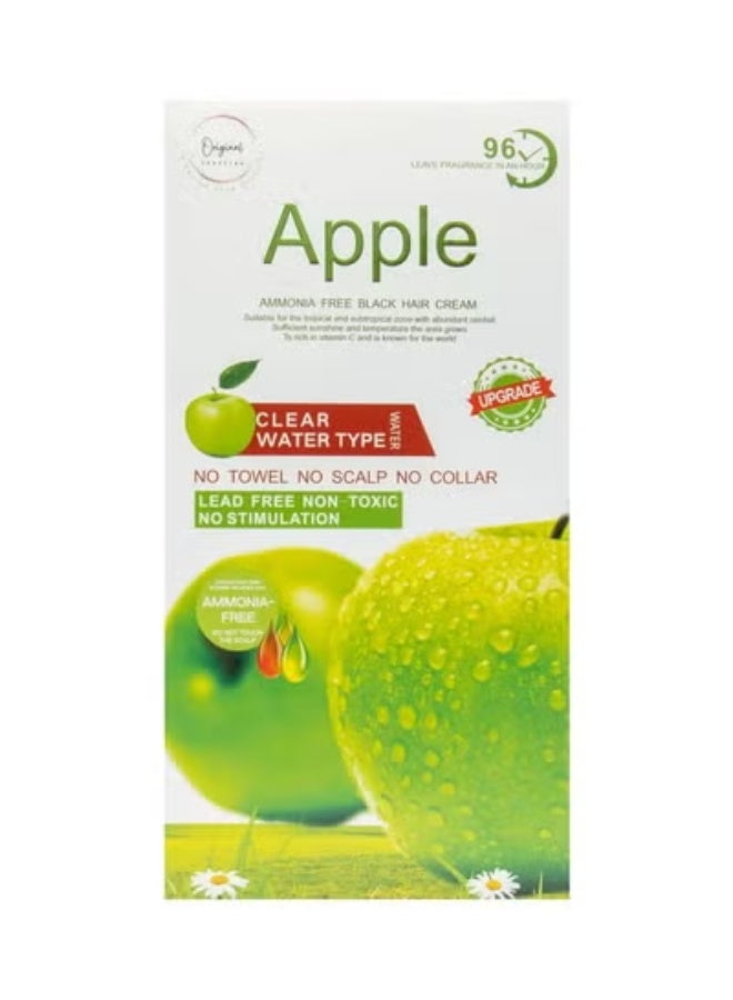Black Ammonia Free Hair Color Cream - 500 ml Cream + 500 ml Developer - Apple (Natural Black ) - Image 5