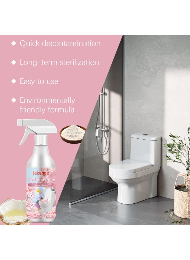 Jakehoe Floral Scented Toilet Cleaner Spray 120ml | Deeply Cleans and Removes Dirt, Deodorizes, Inhibits Bacteria, and has a Non-irritating Formula, Toilet Cleaning Spray - Image 2