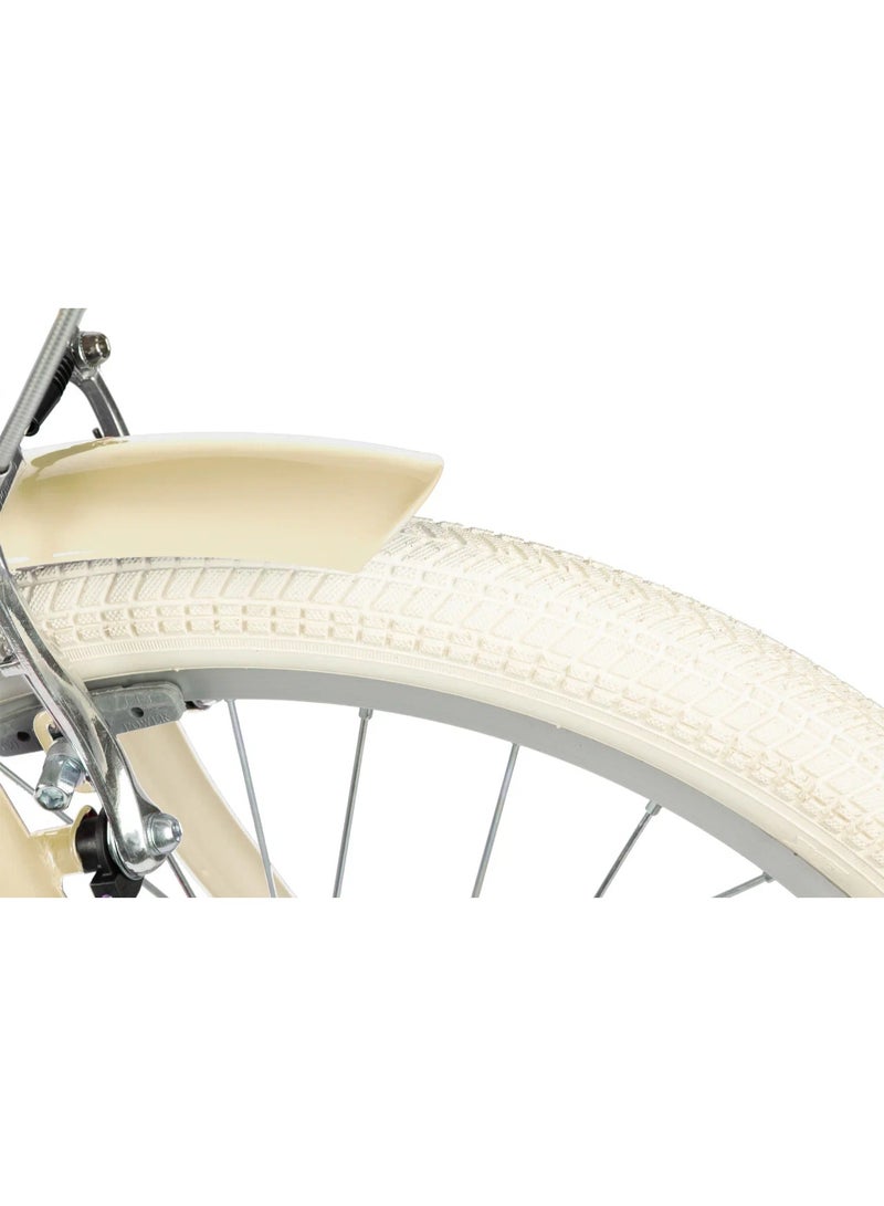 SPINN Pixie 1 Kids 20″ Bike Pearl Cream — Aluminum Frame, 1 Speed, Training Wheels, for Ages 6–10 - Image 5