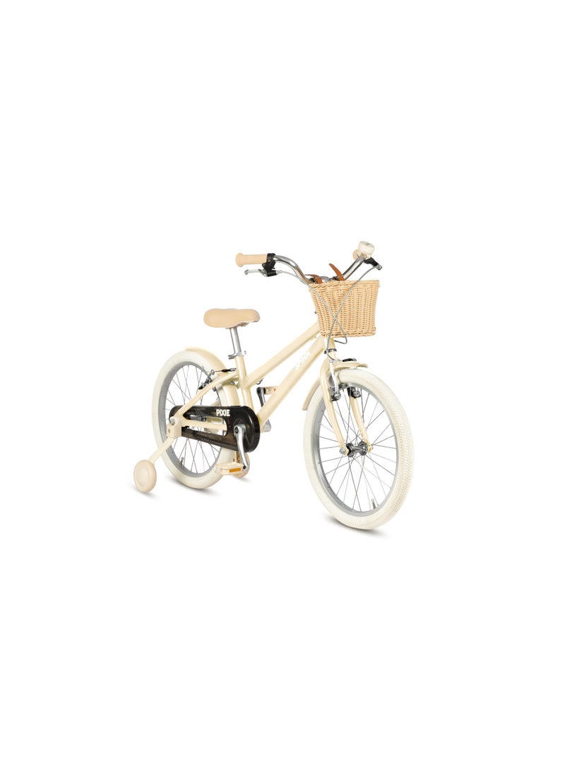 SPINN Pixie 1 Kids 20″ Bike Pearl Cream — Aluminum Frame, 1 Speed, Training Wheels, for Ages 6–10 - Image 2
