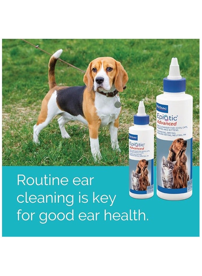 Virbac Epi-Optic Advanced Ear Cleanser For Dogs and Cats (All Sizes) White