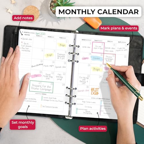 Clever Fox Weekly Planner Binder – Goal Setting Planner for Time Management & Weekly Tasks – Work & Life Organizer with To Do List & Habit Tracker – Undated, 7″ x 9″ Hardcover (Black) - Image 4