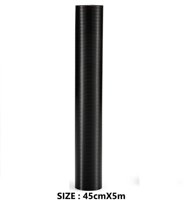 ElastPro (45cm X 5m) Black EVA Food Grade Washable Anti Slip Mat/Sheet for Fridge, Shelf Liner, Table, Kitchen Drawer mat (Line Black, 5 Meter) - Image 2