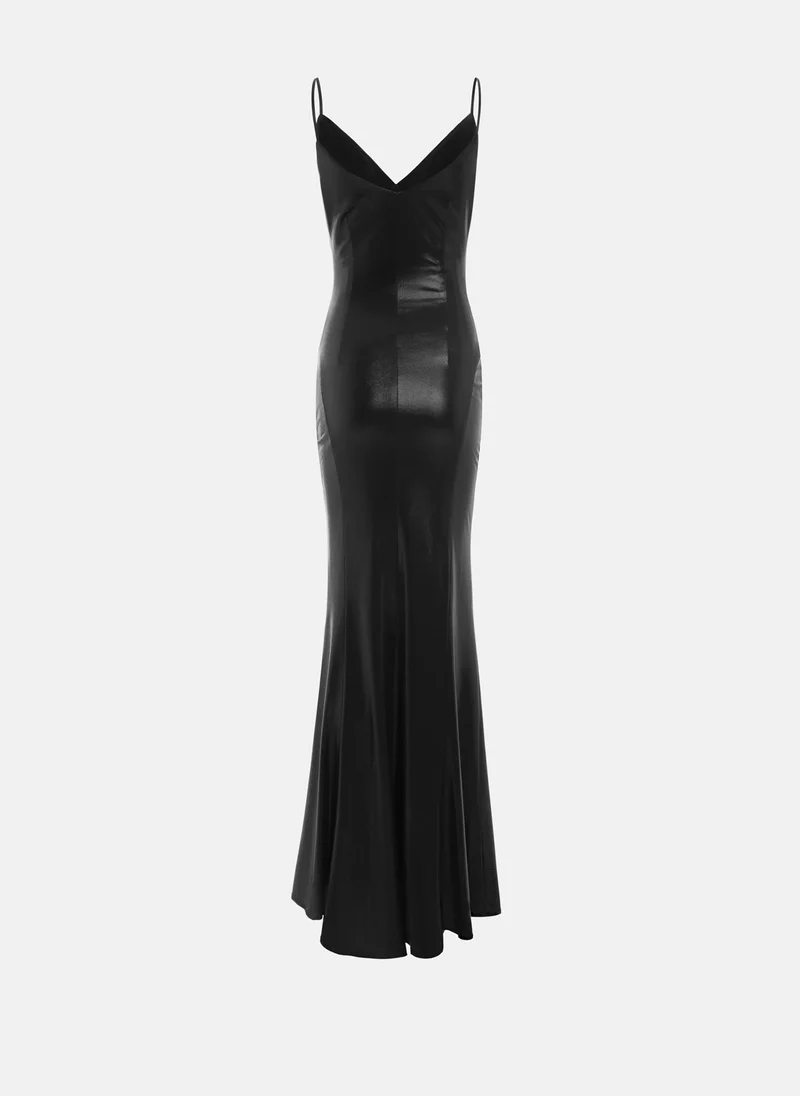 Lichi  Flowing maxi combination dress for Women | Best Price UAE