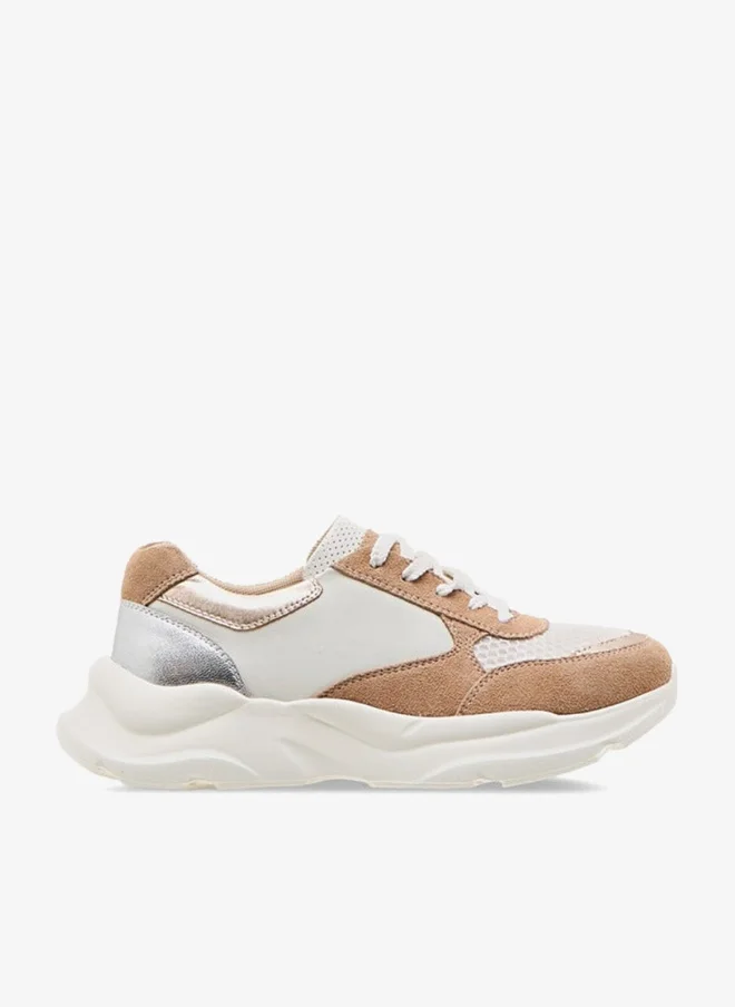 Paprika Colourblock Sneakers with Lace-Up Closure