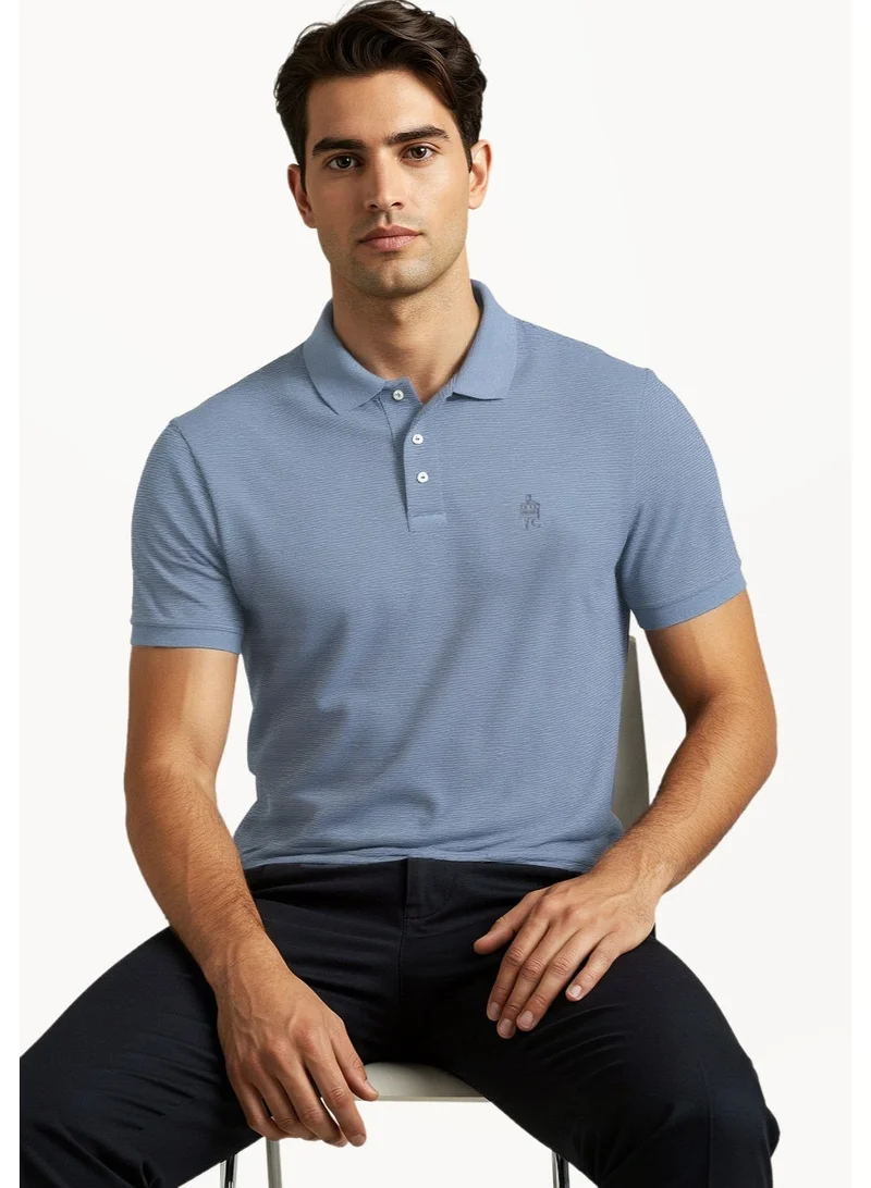 French Connection Lgt Blue Mel French Connection Men's Polo Neck T-Shirt for Men | Best Price UAE
