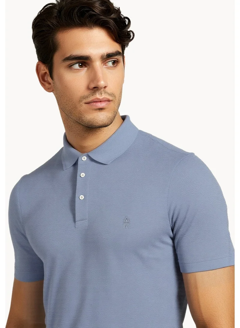 French Connection Lgt Blue Mel French Connection Men's Polo Neck T-Shirt for Men | Best Price UAE