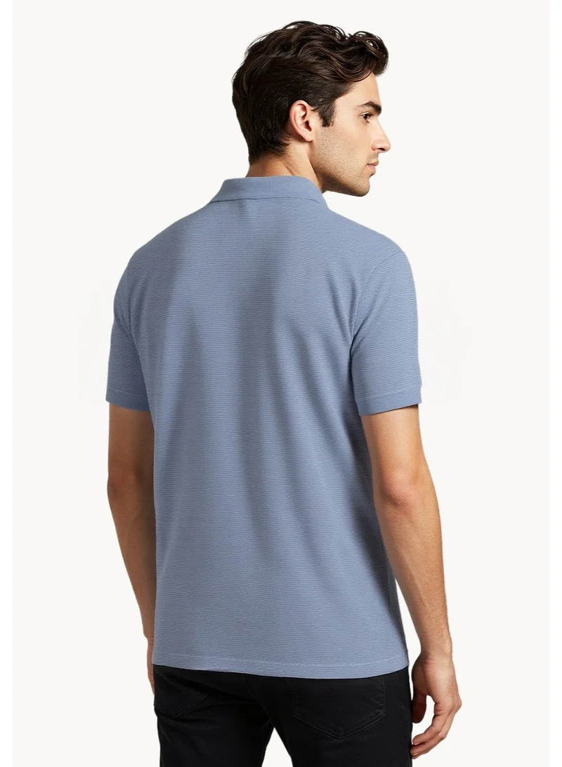 French Connection Lgt Blue Mel French Connection Men's Polo Neck T-Shirt for Men | Best Price UAE