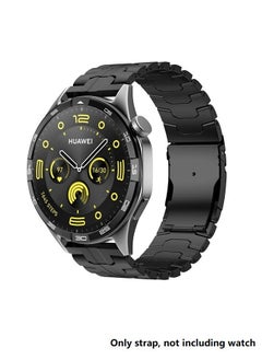 Generic Universal 22mm Titanium Band for HUAWEI Watch 4 3 Pro/GT 4 3 Pro, Luxury Titanium Metal Replacement Watch Strap for Men and Women, Black  - Image 1