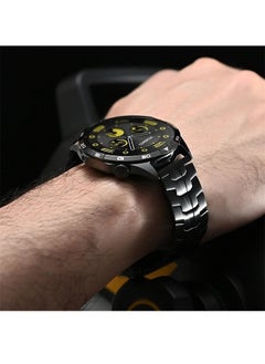 Generic Universal 22mm Titanium Band for HUAWEI Watch 4 3 Pro/GT 4 3 Pro, Luxury Titanium Metal Replacement Watch Strap for Men and Women, Black  - Image 3