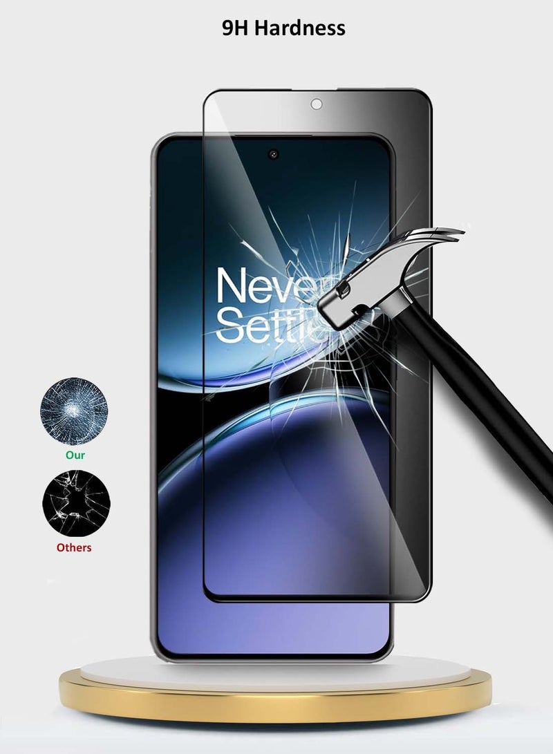 Wtech OnePlus Nord 4 5G 2024 Premium E2E Series Privacy Full Glue Full Cover Tempered Glass Screen Protector - Clear/Black - Image 3