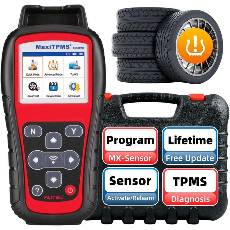 BOsYaMaxiTPMS TS508WF TPMS Programming Tool, 2025 WiFi Ver. of TS601 TS508 TS501 TS408, Activate/Relearn TPMS Sensors, Program MX Sensor, TPMS Diagnosis, Read/Clear TPMS Code, Free Lifetime UpdatezWDyA - Image 1