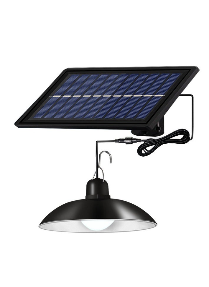 LOULUEN Outdoor Garden Pendant Light With Solar Panel 