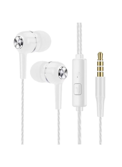 The Wire-controlled Universal In-ear Gaming Headset With Microphone And Bass Is Suitable For Apple/Android/Huawei-Color:Thread Line ]