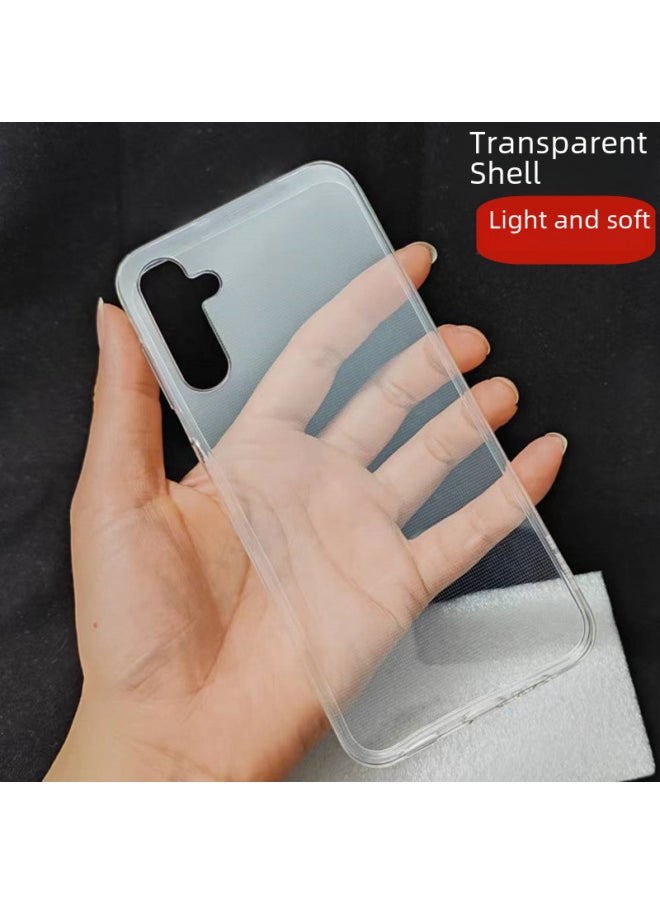 Generic - For Samsung A14 Phone Case Galaxy A34 Transparent Soft Case A54 A74 A24 Protective Case Simple Case-Color:Transparent-Applicable Model:A13 5g/A04S/M13 5g Large Hole Universal Version - Image 1