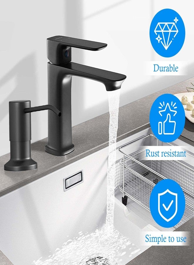CoolShef Soap Dispenser for Kitchen Sink, Built in Sink Soap Dispenser with 47" Extension Tube Kit | 360° Rotatable Liquid Soap Dispenser for Kitchen or Bathroom Countertop - Image 3