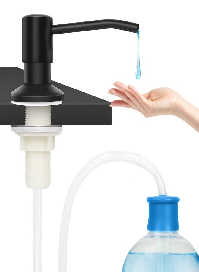 CoolShef Soap Dispenser for Kitchen Sink, Built in Sink Soap Dispenser with 47" Extension Tube Kit | 360° Rotatable Liquid Soap Dispenser for Kitchen or Bathroom Countertop - Image 1