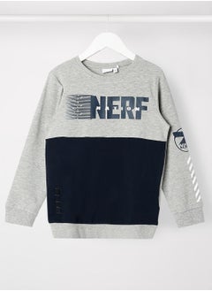 Kids Color Block Long Sleeve Sweatshirt
