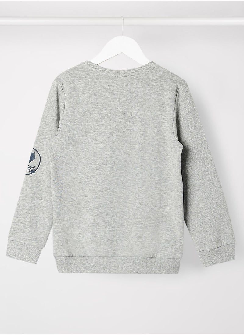 NAME IT - Kids Color Block Long Sleeve Sweatshirt - Image 1