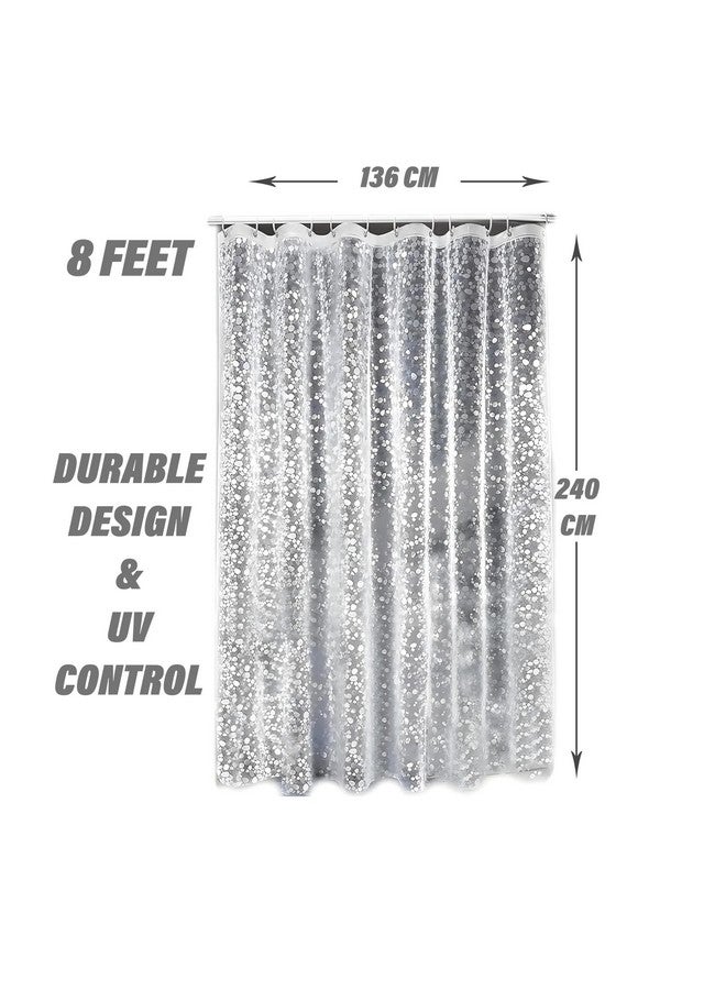Kuber Industries 3D Coin Design PVC Transparent 0.20 MM AC Door Curtain(Width-54 Inches X Height-96 Inches) 8 Feet -KUBMART02989 - Image 3