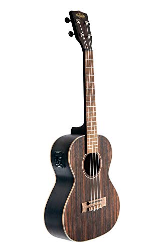 Kala Ukulele, Right, Striped Ebony, Tenor (KA-EBY-TE) - Image 1
