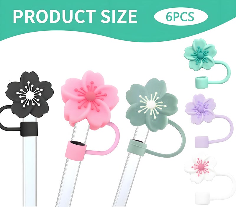 BTYHAOS Silicone Straw Caps for 10mm Tumblers | Reusable Dust-Proof Toppers Fits Stanley 30oz & 40oz Cups Large Handle Model (mix) - Image 2