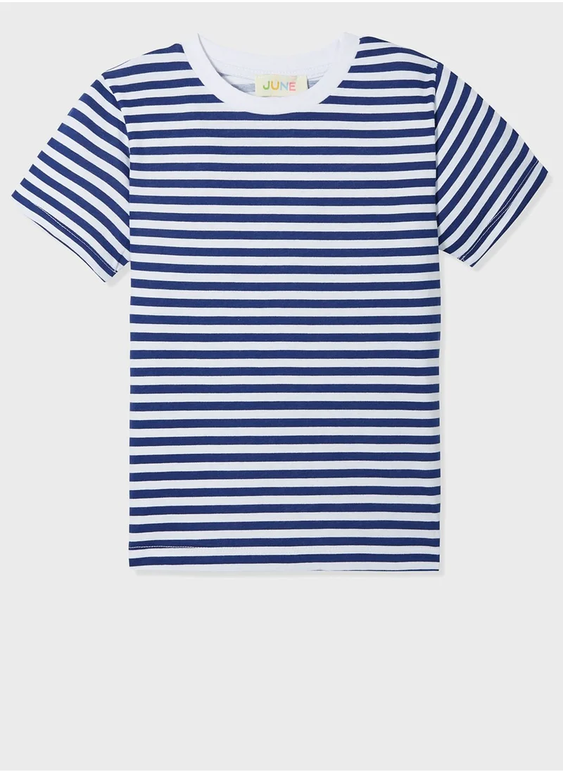 JUNE Kids Striped T-Shirt