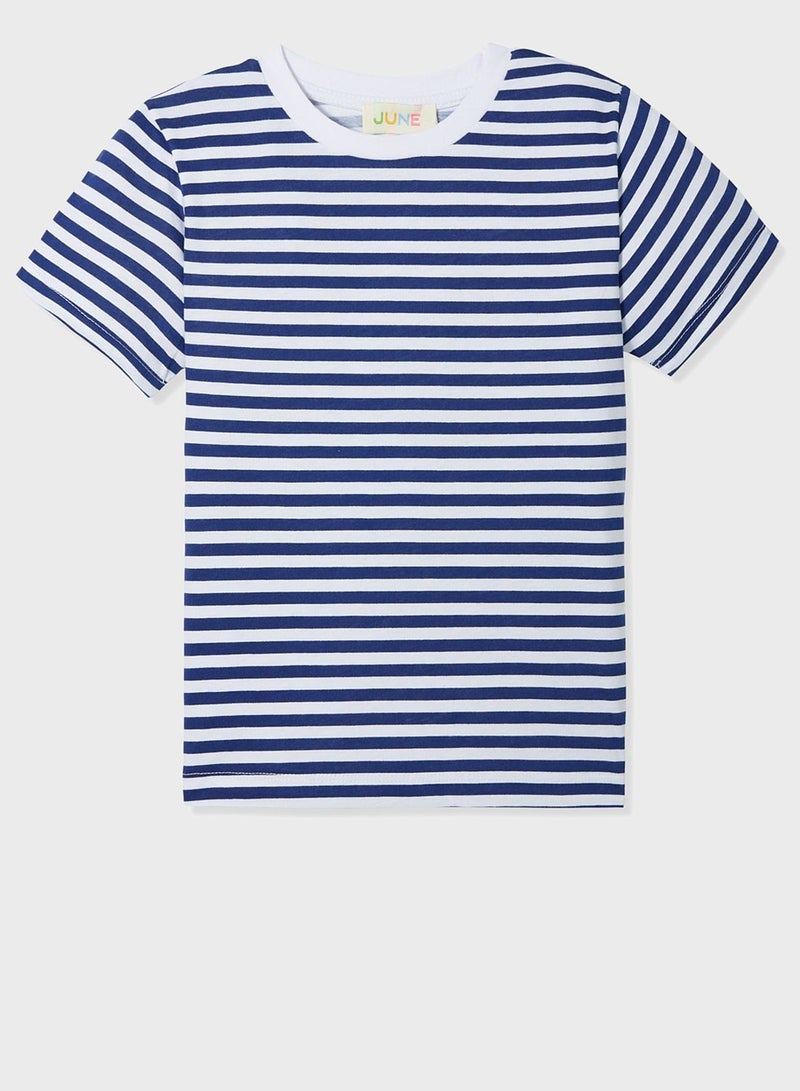 JUNE Kids Striped T-Shirt - Image 1