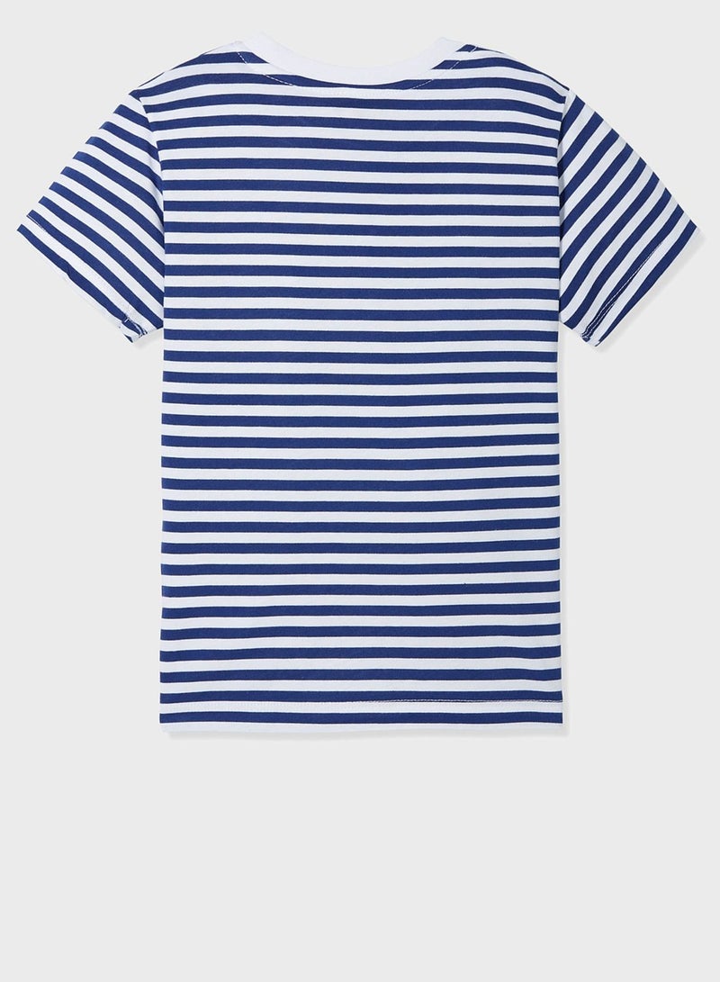 JUNE Kids Striped T-Shirt - Image 2
