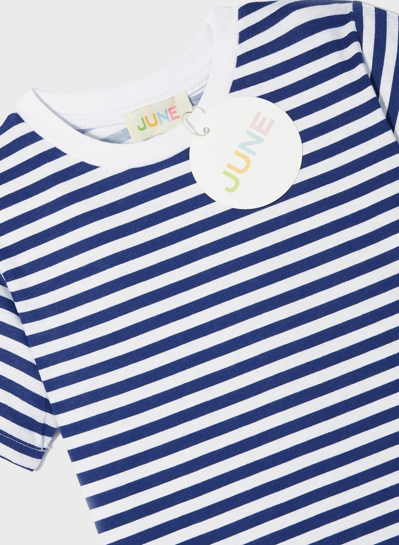 JUNE Kids Striped T-Shirt - Image 3
