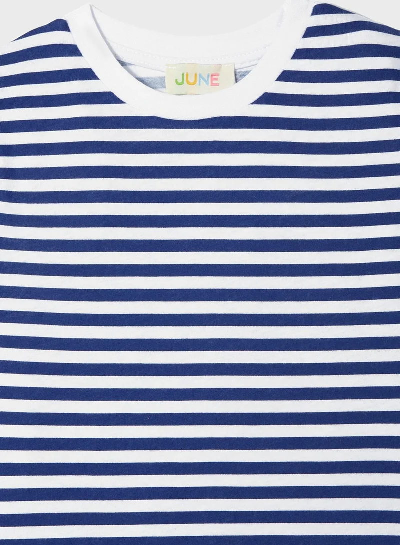JUNE Kids Striped T-Shirt
