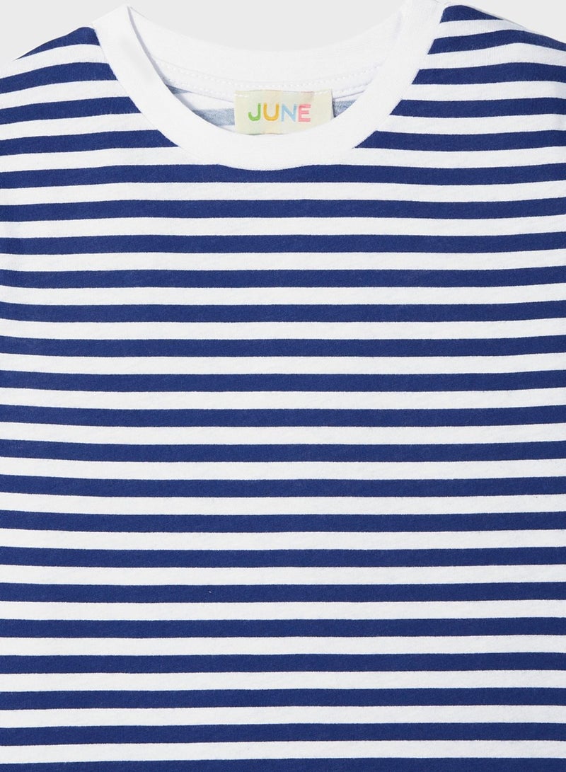 JUNE Kids Striped T-Shirt - Image 4