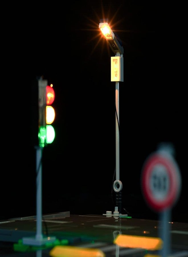 Kyglaring طقم إضاءة LED من Kyglaring متوافق مع مكعبات بناء Lego City Road Plates 60304، ملحقات إضاءة مطورة لمجموعة بناء Lego Street Plates (أضواء فقط، لا يشمل مجموعات النماذج) - Image 5