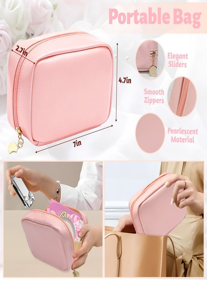Eclatbox Women's Wedding Emergency Kit for Bride Wedding Survival Set with Makeup Bag, 42 Pc Wedding Daily Travel Essential Items (Pink) - Image 3