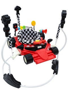 Baby Jumper And Bouncer With Race Car Shape 360 Rotating Seat with Lights for Ultimate Fun