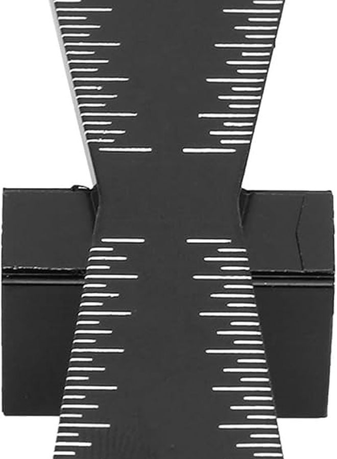 Aluminum Alloy Dovetail Gauge Woodworking Ruler Leather Divider Compass Tool - Image 2