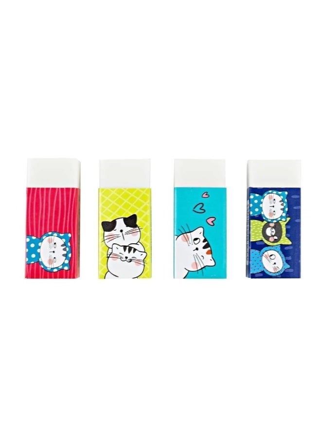 M&G "SO MANT CATS" White  Eraser, Small Size 43x18x12 mm - Image 4