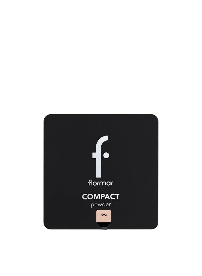 flormar Compact Powder – 092 Medium Soft Peach – Powder Texture, Long-Wear, Smooth, Soft, Buildable 092-MEDIUM SOFT PEACH - Image 2