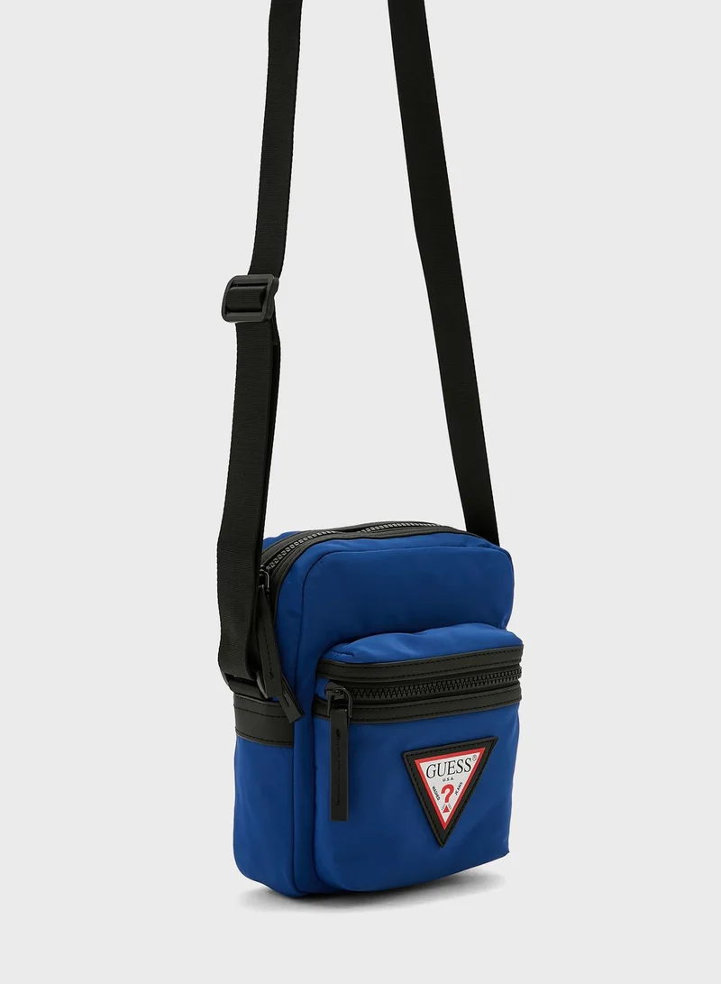 GUESS Logo Detailed Crossbody Bag