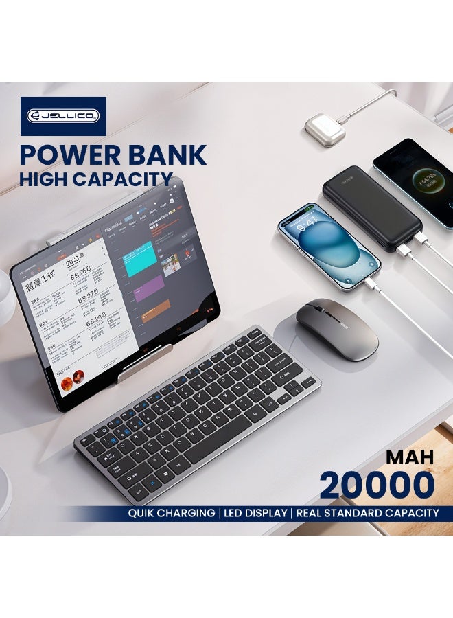 Jellico 20000mAh Power Bank – Dual Fast Charging – Compact Design – Model P52 - Image 5