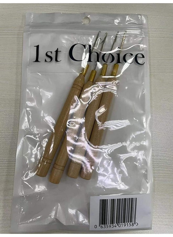 1st Choice 4 Latch Hook Crochet Needles/Microneedle For Hair Extension Feather And Dread Maintenance Installation  - Image 3