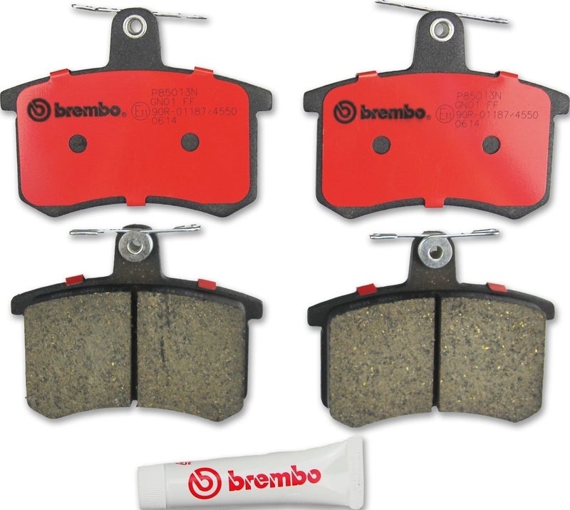 Brembo P85013N Premium Ceramic Rear Disc Brake Pad Set ALFA ROMEO/AUDI/CHERY/FIAT/JAC/LANCIA OE# 60743565 - Image 1