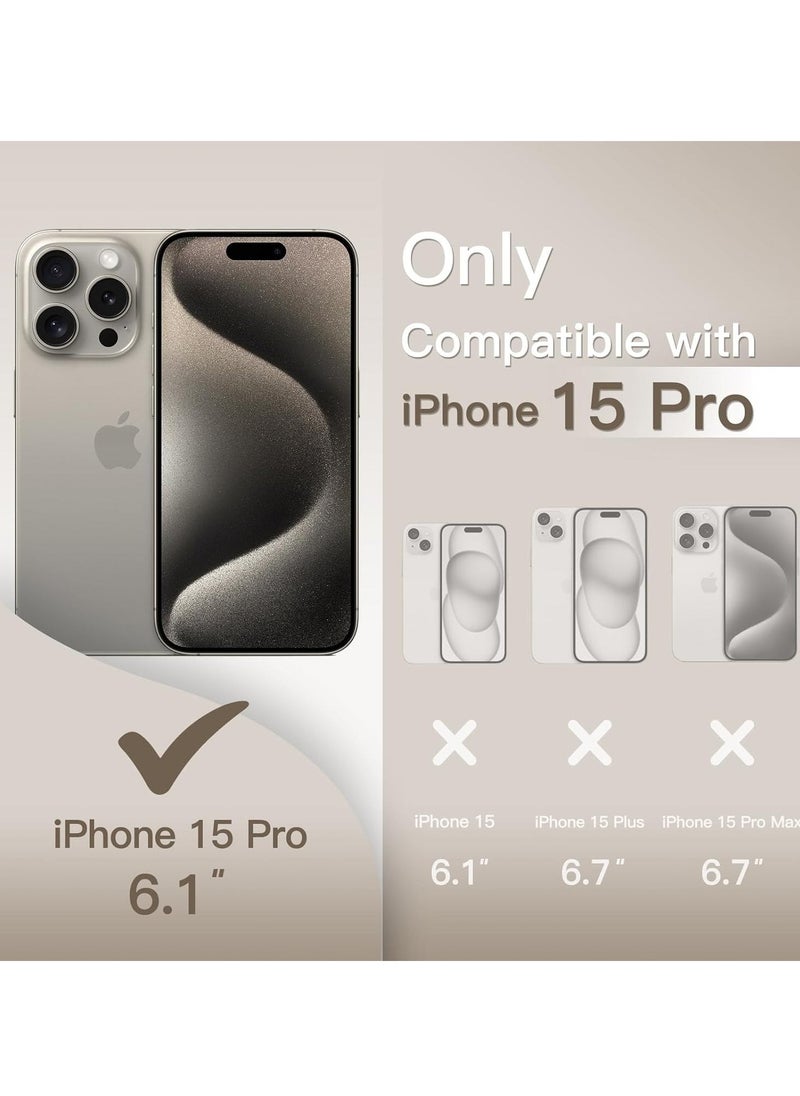 TIGER Ultra Slim (0.35mm Thin) Case for iPhone 15 Pro 6.1-Inch – Camera Lens Cover Full Protection, Lightweight Matte Finish PP Hard Minimalist Case, Wireless Charging Support, Scratch & Drop Resistant - Image 2