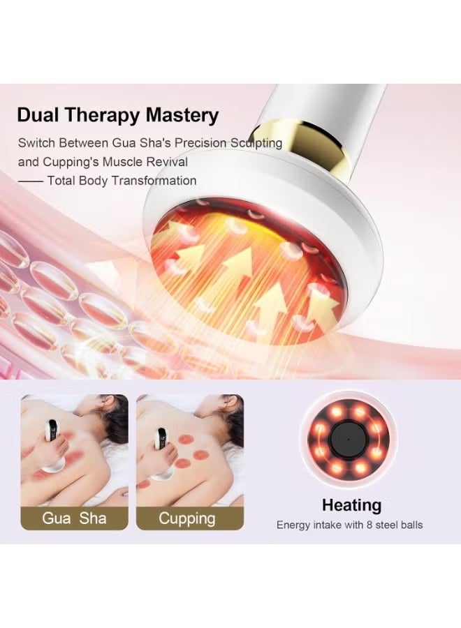 Handheld Cellulite Massager, Cupping Kit for Massage Therapy, Cupping Machine with 12 Suction Modes, Rechargeable and Cordless Massage Tool for Daily Use - Image 4