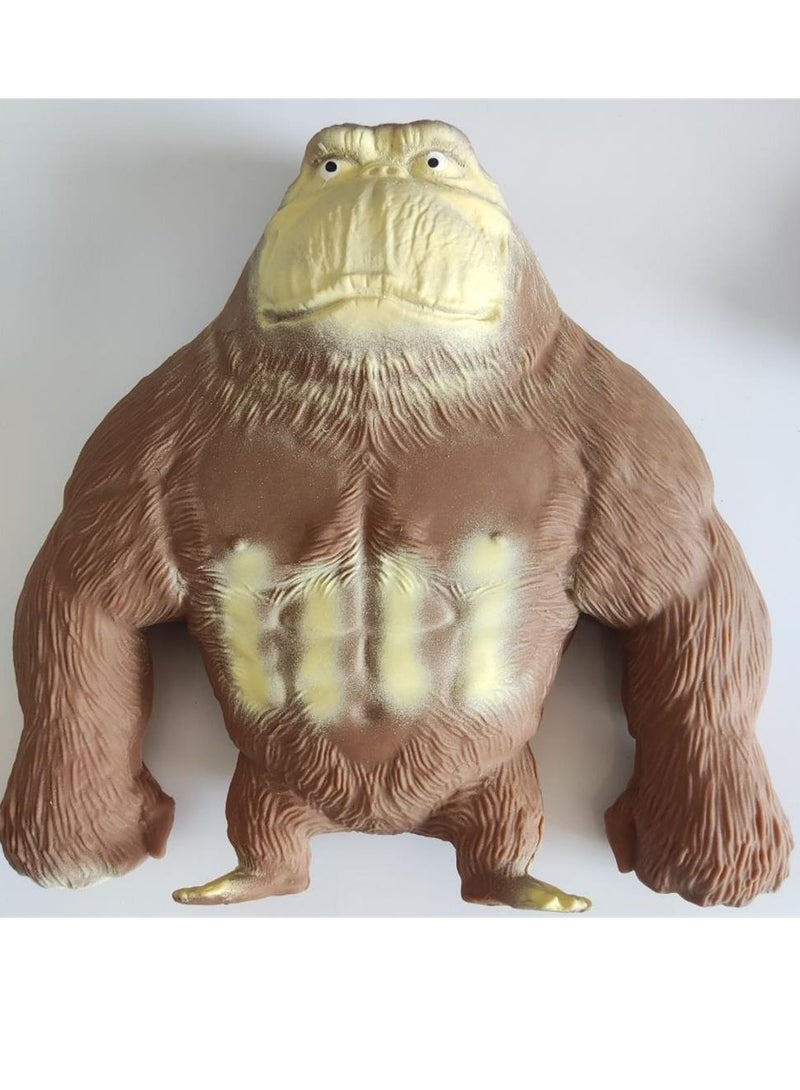 Squishy Monkey Stretch Gorilla Figure Gorilla Latex Gorilla Soft Stretchy Gorilla Toy Stretchy Gorilla Action Figure for Kids Child Boys Girls (Brown) - Image 2