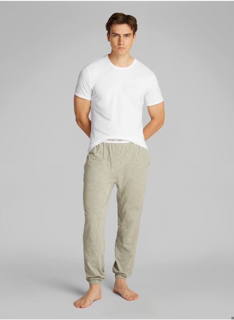 CALVIN KLEIN Men's 3 Pack Lounge T-Shirts - Cotton Blend, White  - Image 5